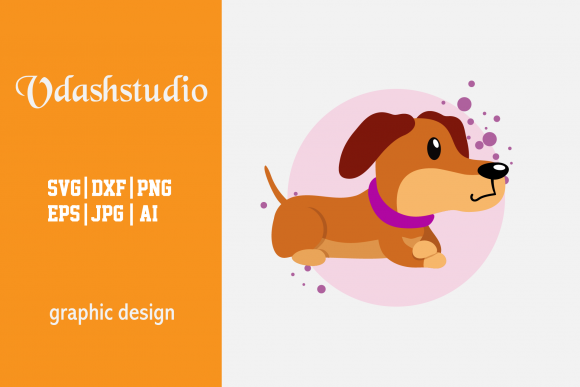 Dog - Circle Bubbles Graphics for Handmade Freebies