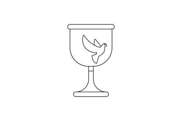 Easter Flat Illustration Glass Cololess: A Versatile Graphic Design Asset for Content Creators