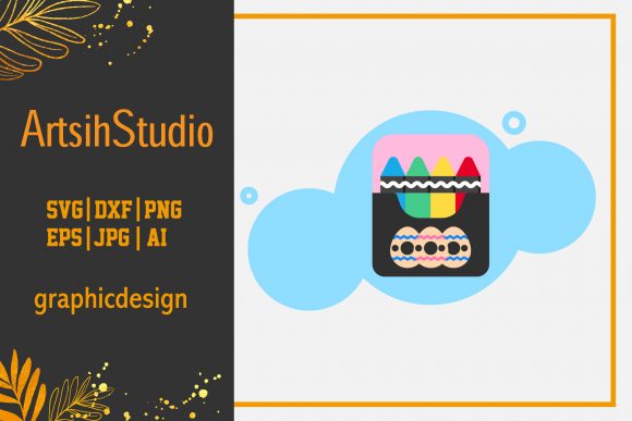 Easter Icon Creative Art Crayon Design: A Graphics Freebie Worth Adding to Your Toolkit