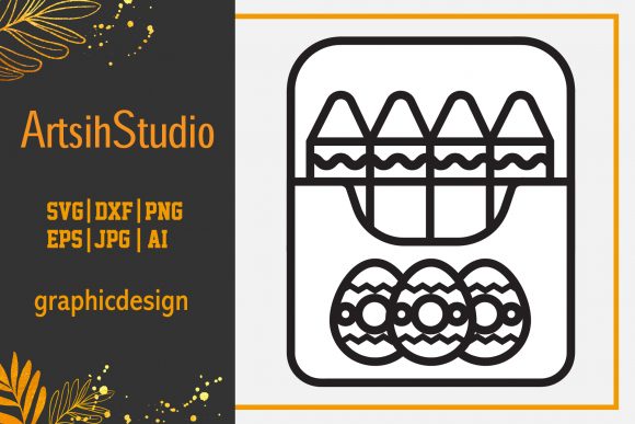 Easter Icon Creative Crayon Black Line Review for Real Embroidery Projects