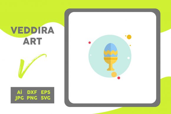 Easter Icon Eggs Stand Circle Blue: A Versatile Graphic Design Asset for Creative Projects