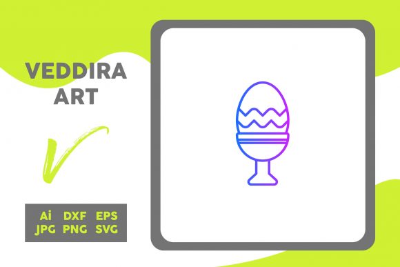 Easter Icon Eggs Stand Line Gradient: A Versatile Graphic Design Freebie