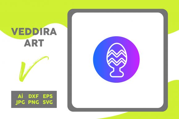 Easter Icon Eggs Stand Zig Zag Gradient – A Versatile Graphic Design Asset for Sellers