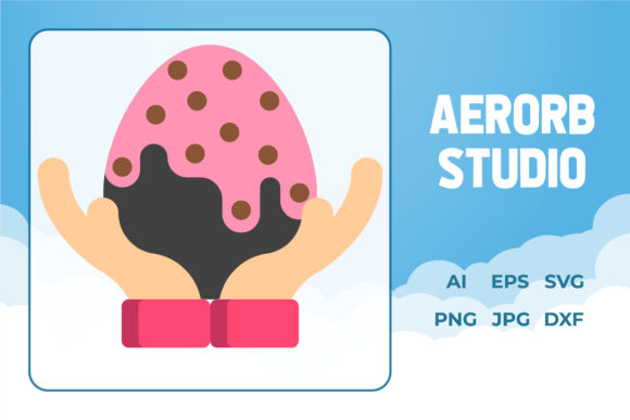 Easter Icon Hand Bring Egg Illustration: A Versatile Design Asset for Creative Projects