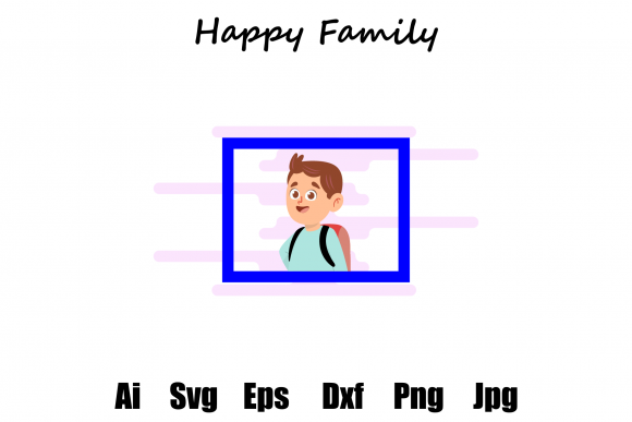 Family Frame Cute Clipart – A Versatile Freebie Graphic for Digital Sellers