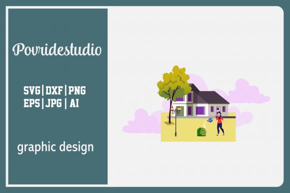 Flat Illustration City Flush Brown – A Versatile Graphic Design Asset for Sellers
