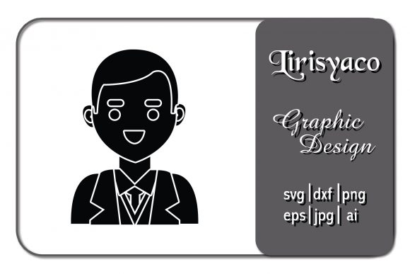 Icon Character Man Formal Material Fill Review for Real Projects