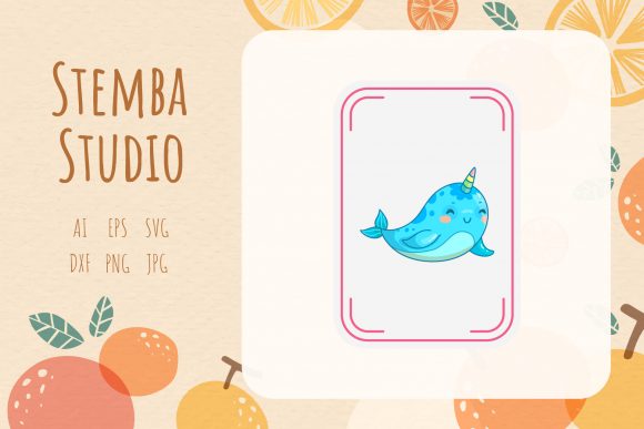 Illustration Unicorn Card Vector Design: A Versatile Freebie for Handmade Creators
