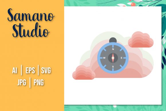 Travel Icon Art Vector Design Compass: A Freebie for Stronger Branding and Packaging