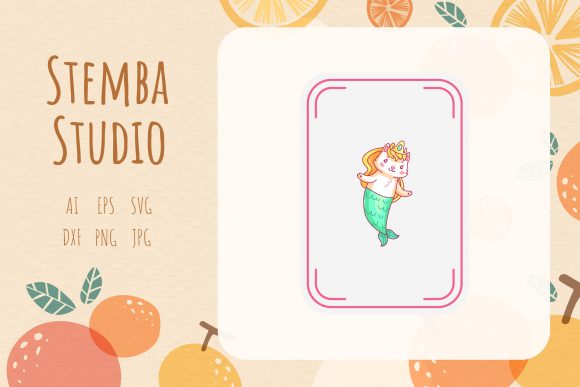 Vector Unicorn Card Illustration Design – A Freebie Graphic for Crafters